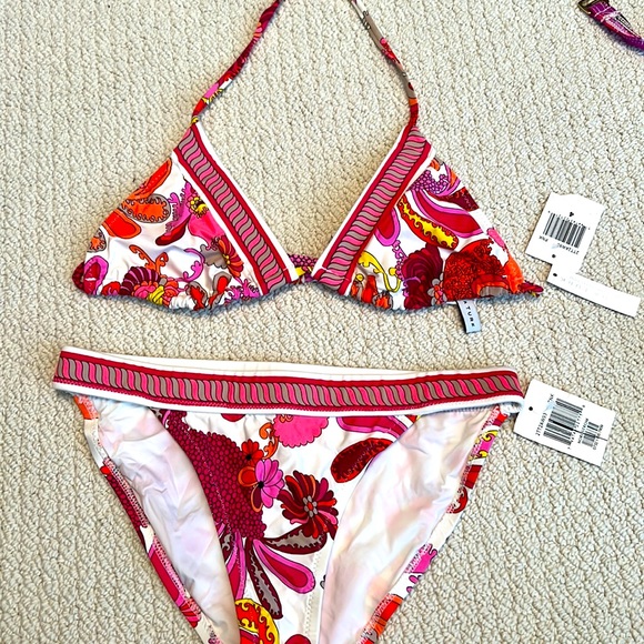Trina Turk | Swim | Trina Turk Pink Print Bikini Nwt Size 4 | Poshmark